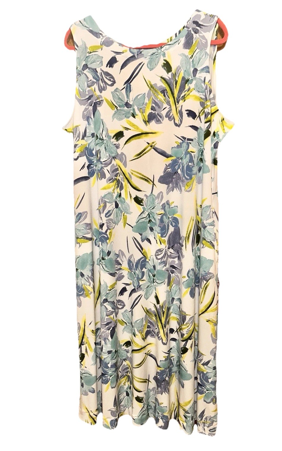 Susan Graver 2XP Long Sleeveless Dress Approx 45” Long