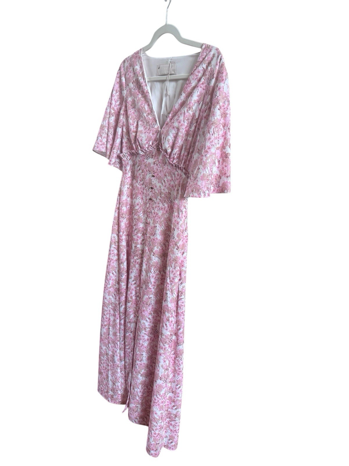 NWT Keepsake The Label Blaze Extra Small Pink Midi Dress Rose Blossom Romantic