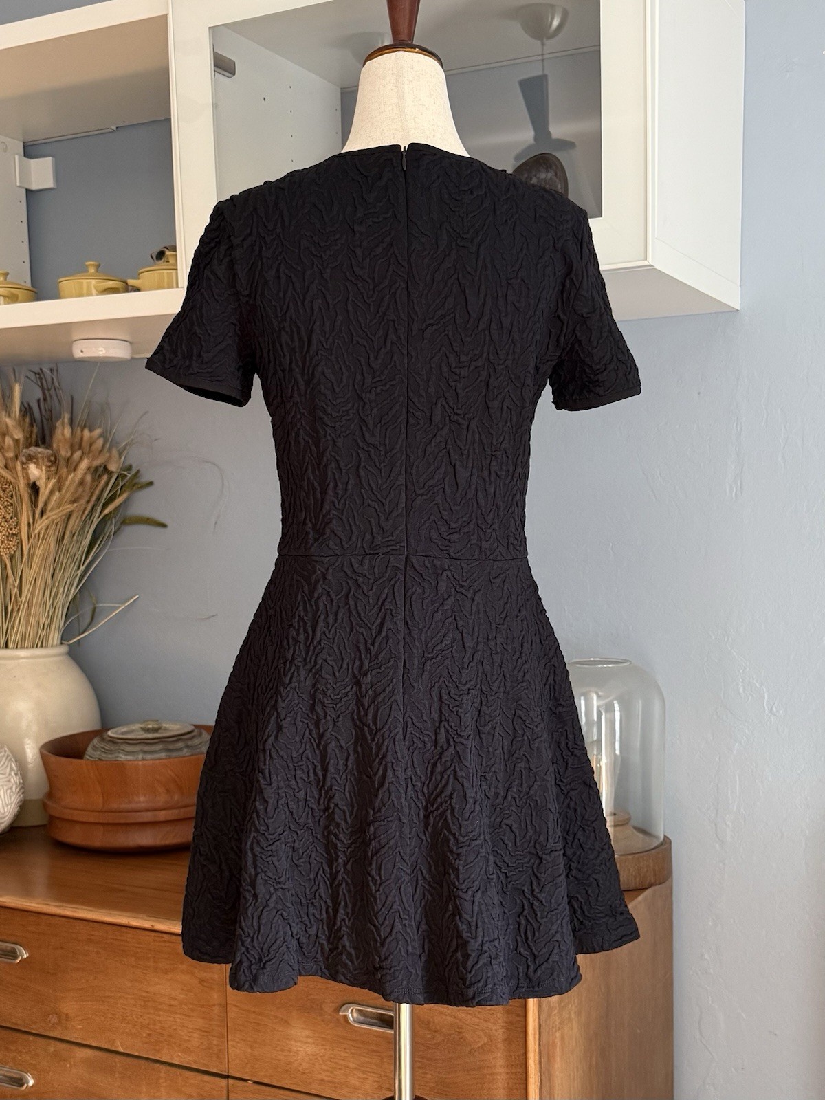 Opening Ceremony Desert Jacquard Flare Dress Black Size L