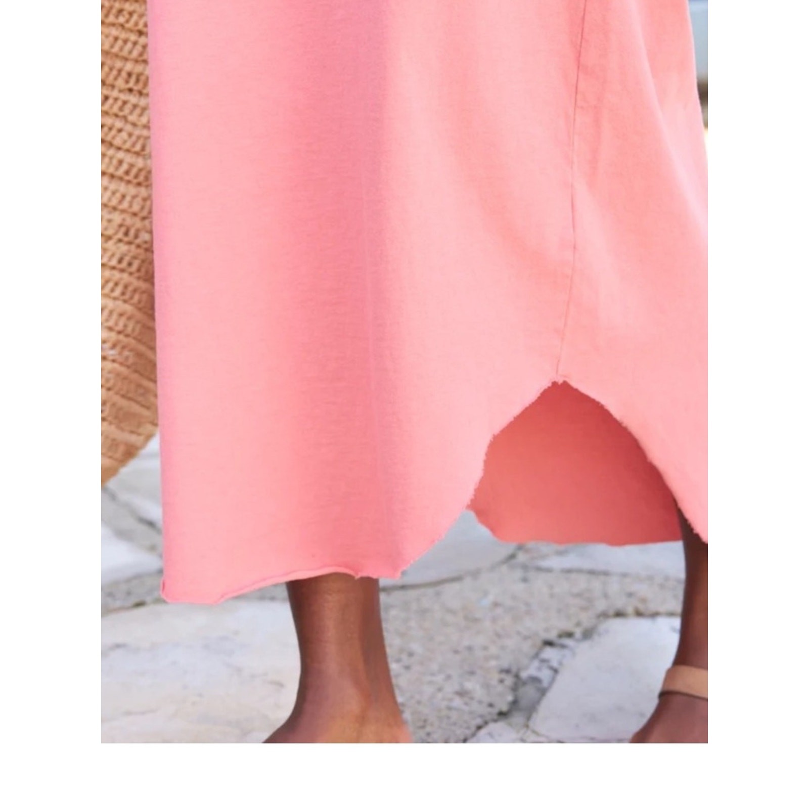 Frank & Eileen Harper Perfect Tee Maxi Dress – Watermelon Pink S