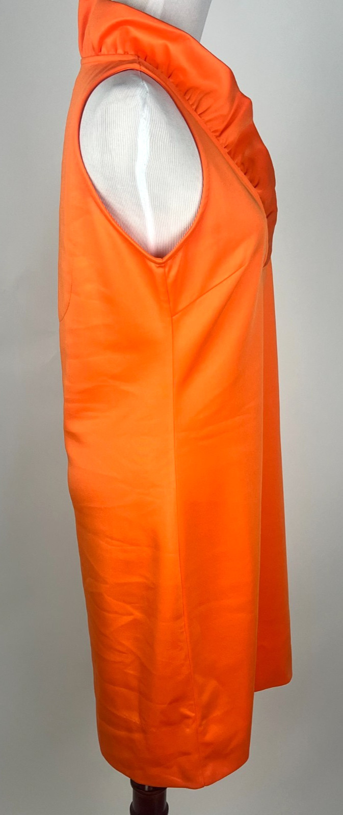 *NWT* GRETCHEN SCOTT ‘Jersey Ruffneck Sleeveless Dress’ – S, Orange