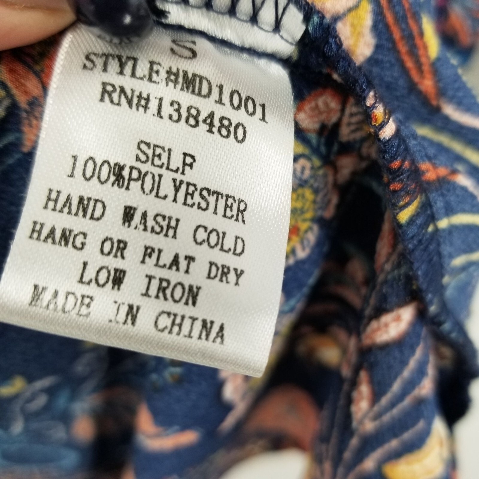 I. Madeline Long Sleeved A Line Midi Length Floral Dress Size Small