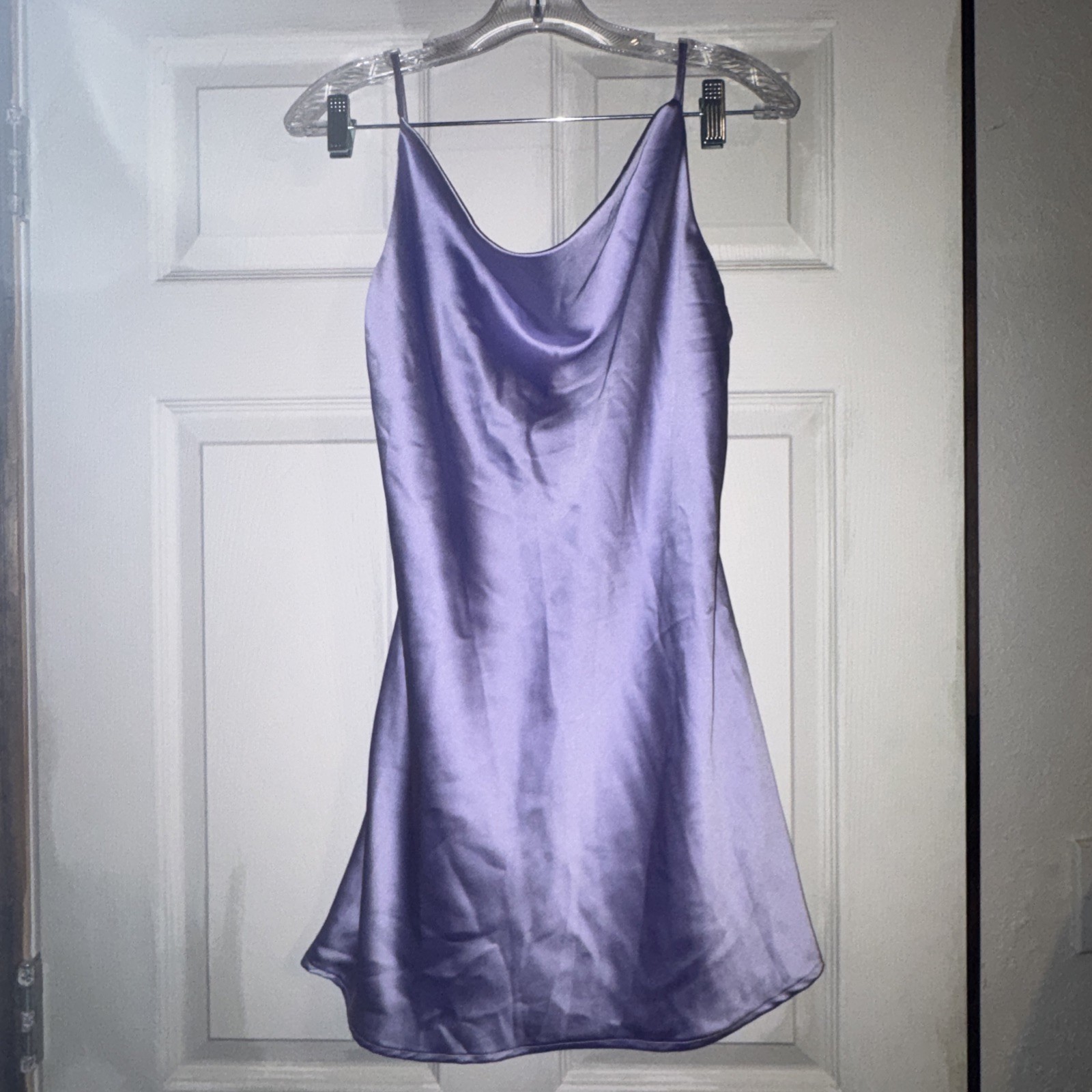 BuddyLove Celine Purple Mini Slip Dress Size S See Pictures For Bottom Back