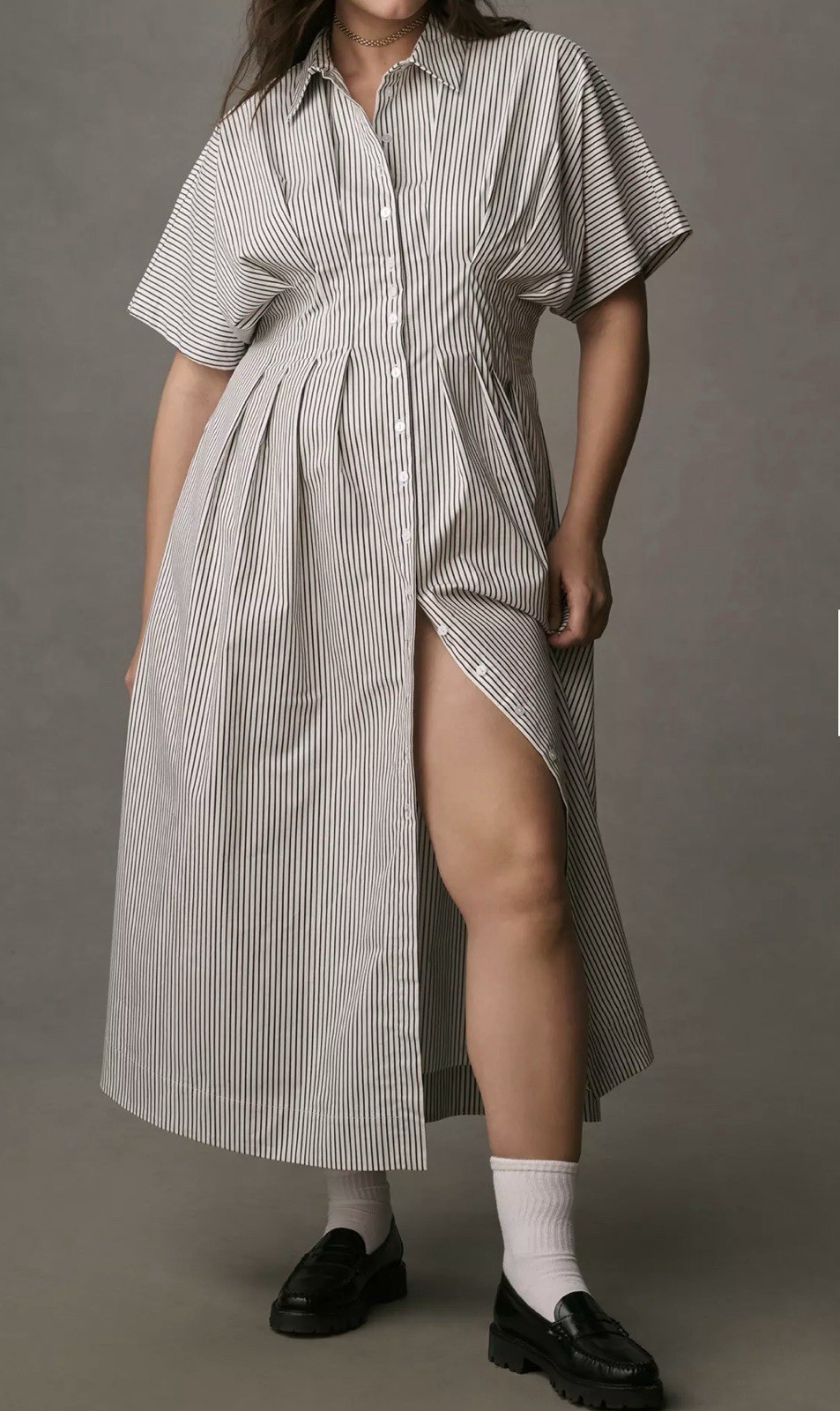Women’s Anthropologie The Tobie Button-Front Shirt Dress by Exquise Size S