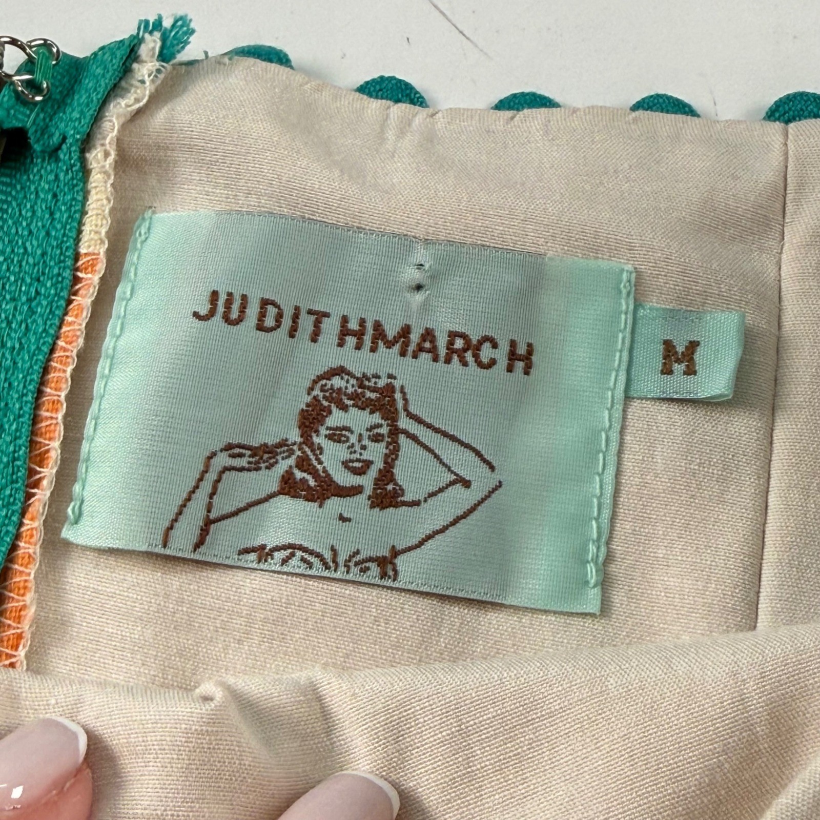 Judith March Mexican Etches Strapless Dress Sz Medium New With Tag Made In USA