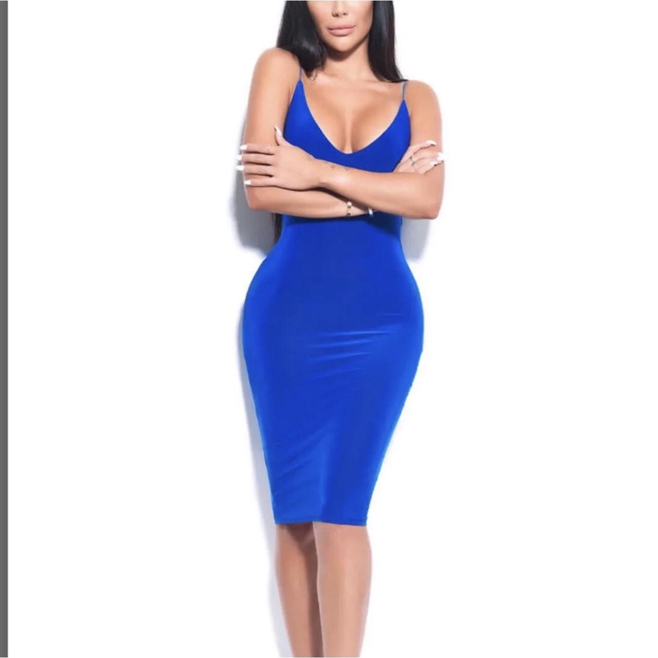 Rebecca Stella Black Bodycon Dress Spaghetti Strap Size S – New