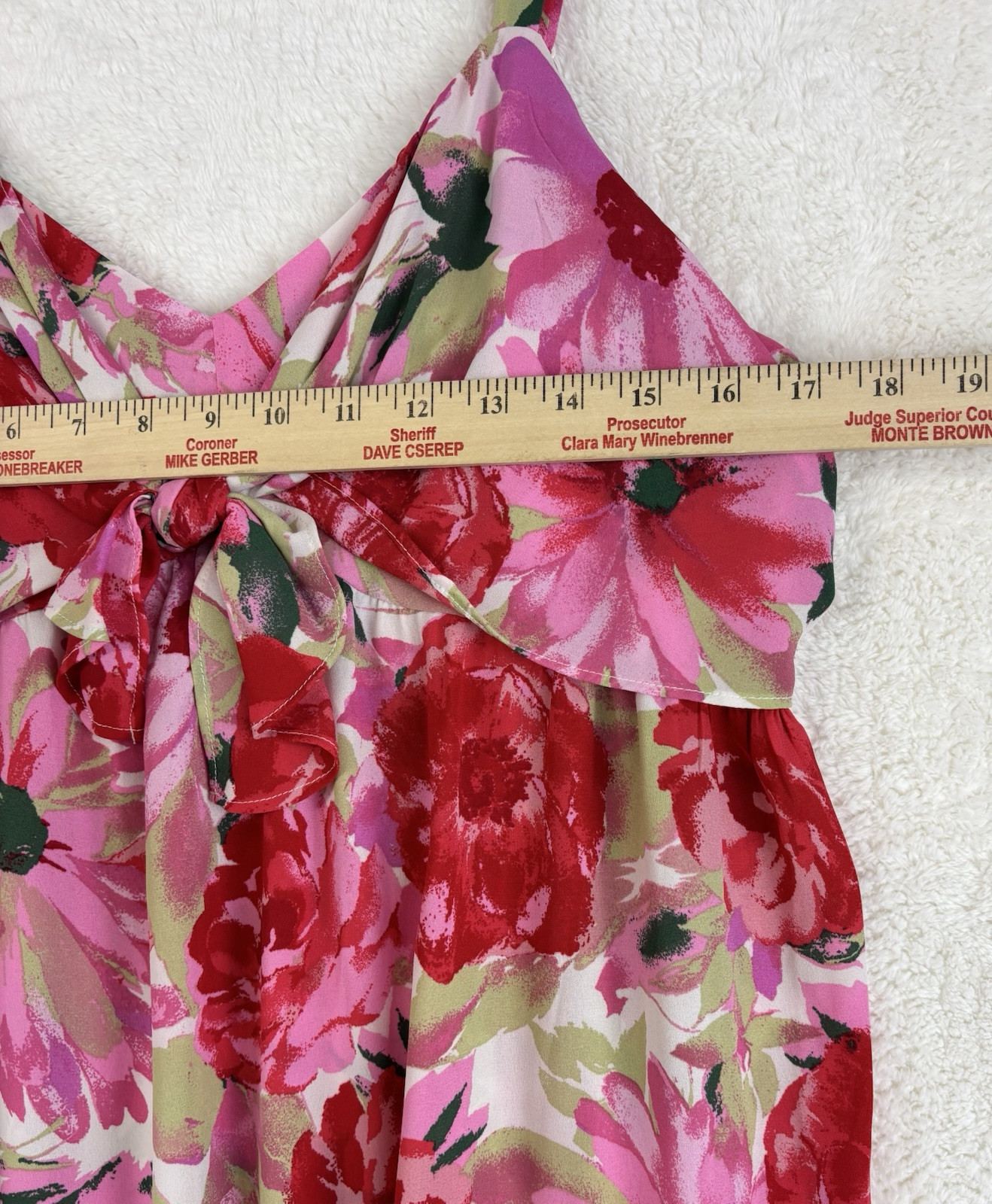 Ophelia Roe Adjustable Strapped Summer Floral Maxi Dress NWT Size L