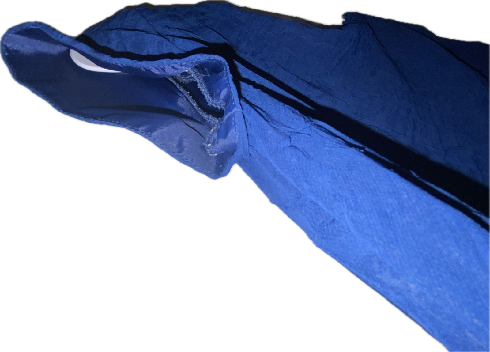 KARIN STEVENS Dress Royal Blue Lined Ruffles Size 8 Whimsical elegant feminine