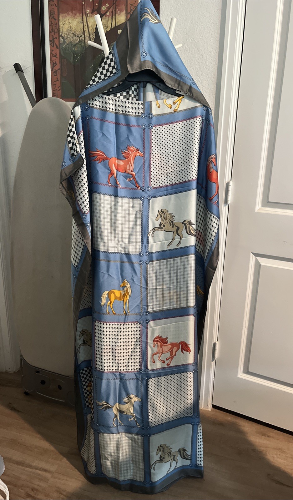 Caftan Dress One Size with Multiple Colors One Size Fits Most Mumu W Scarf Silky