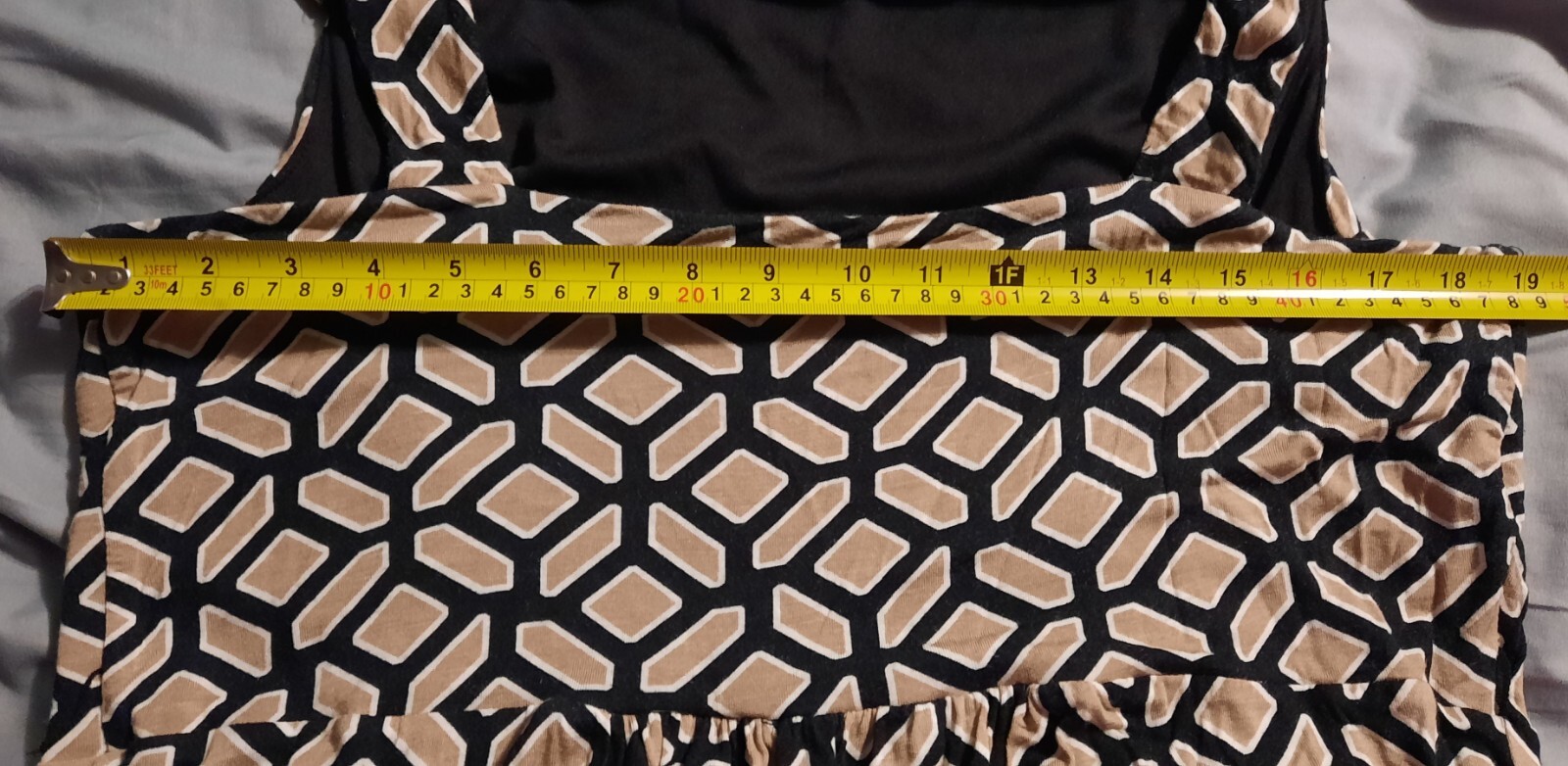 APT. 9 Women’s Black Beige White Sleeveless Ties In Back Dress Size XL