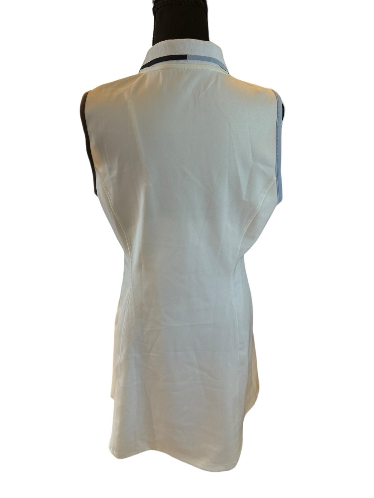 G/FORE Sleeveless White Polo Stretch Nylon Lined Golf Tennis Dress L NWOT $225