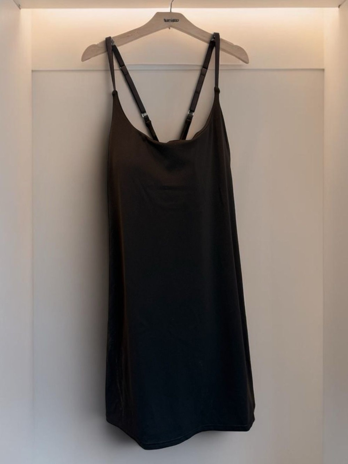 IUGA Black Athletic Dress with Built In Shorts Pockets Tennis Golf