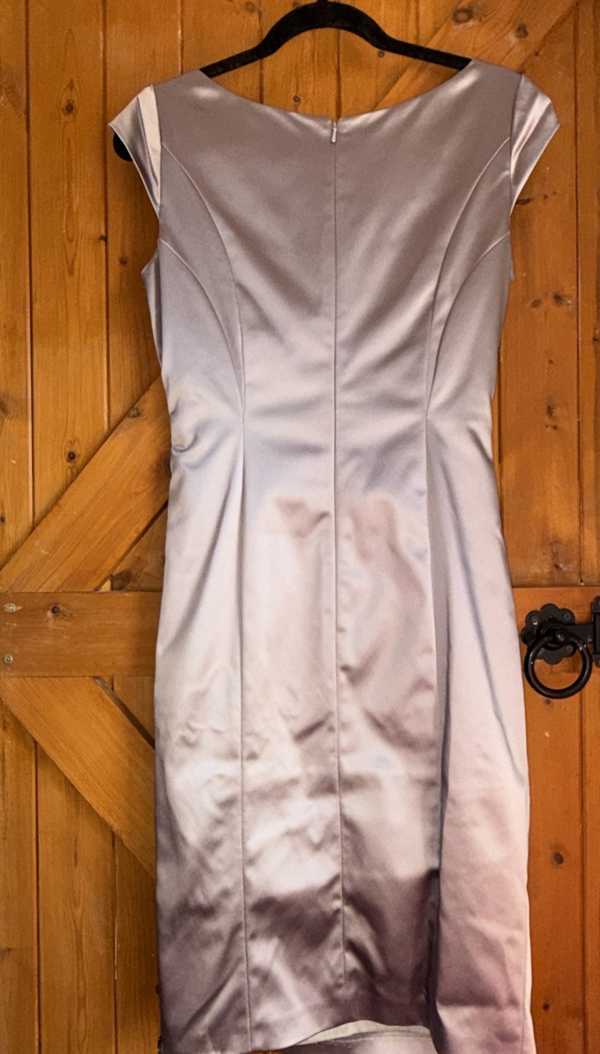 Gorgeous Coast Lilac/silver Ruched Dress Size 12