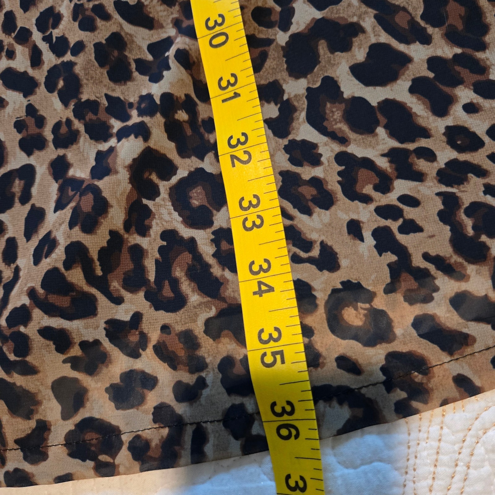 Boston Proper sheath dress large sequins at collar animal print size medium