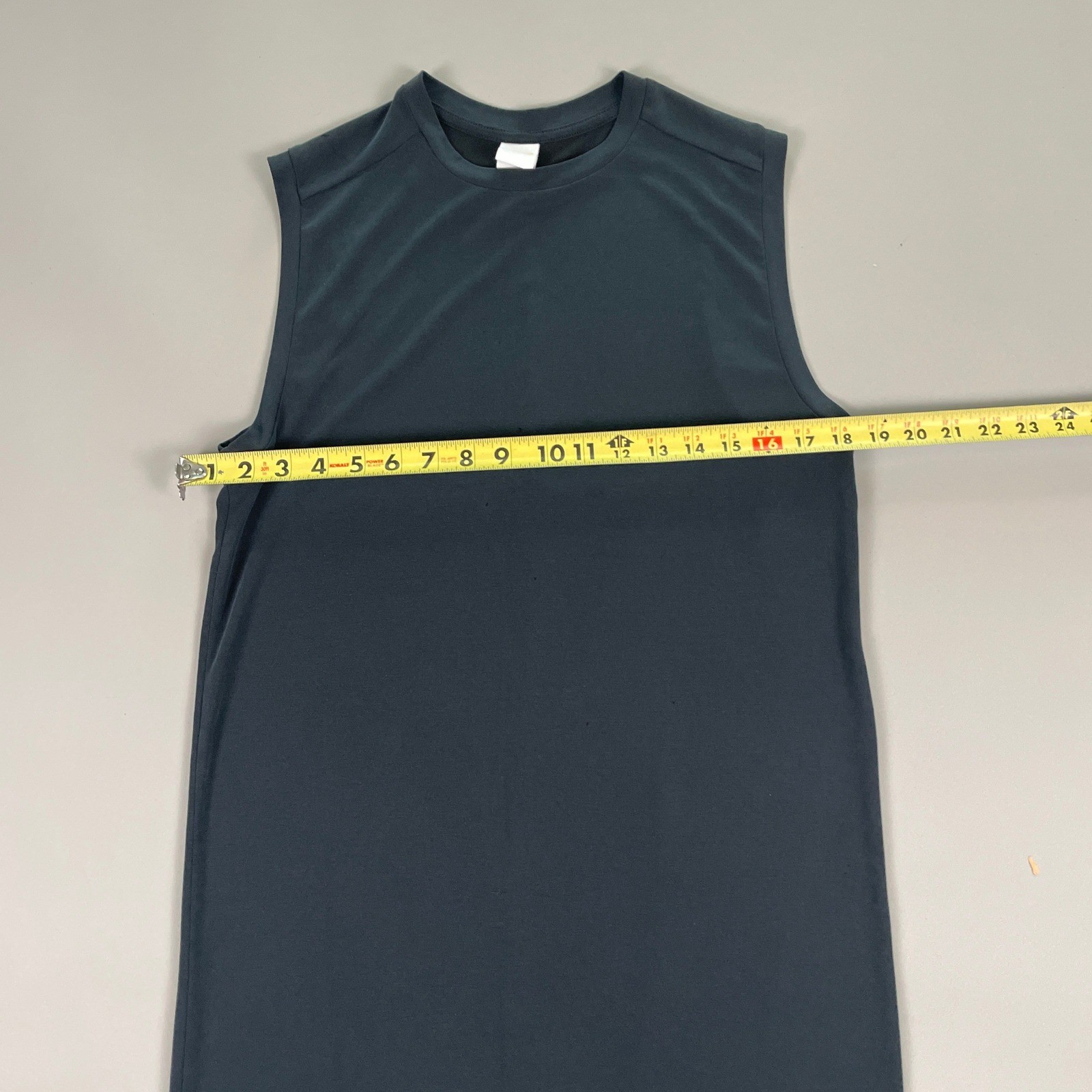 Lole Womens Sleeveless Modal Blend Midi Dress Charcoal Gray Athleisure Casual M