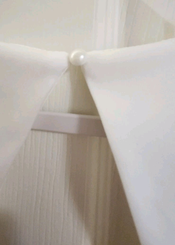 White V-Neck Sleeveless A-Line Dress Keyhole Back Size L