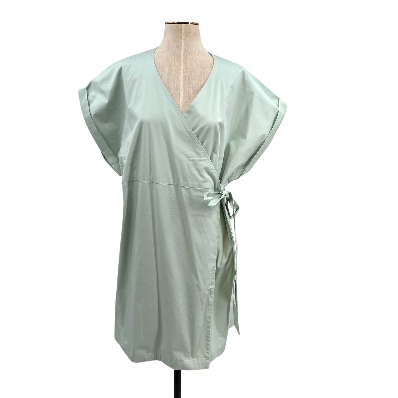 NWT Coolibar Sunny Isles Wrap Dress Misty Aqua Blue Green Size XXL