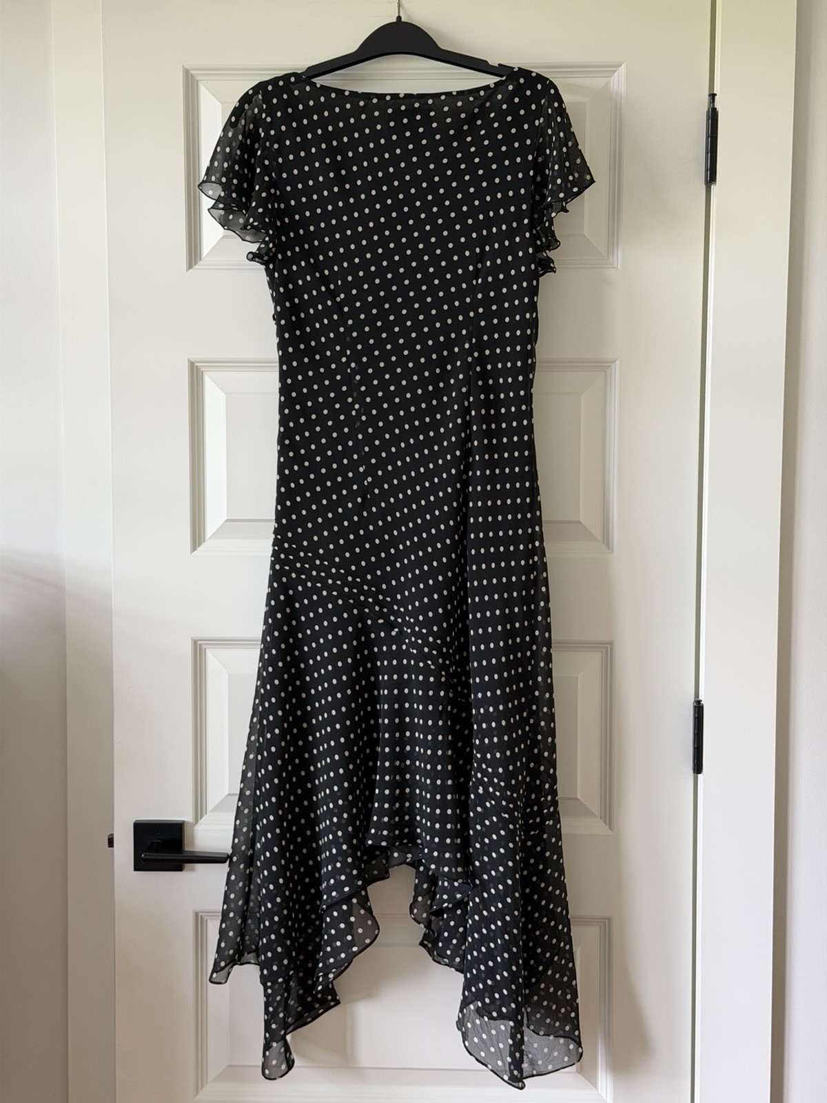 Papell Botique new without tags black color 100% silk dress Size US- 6