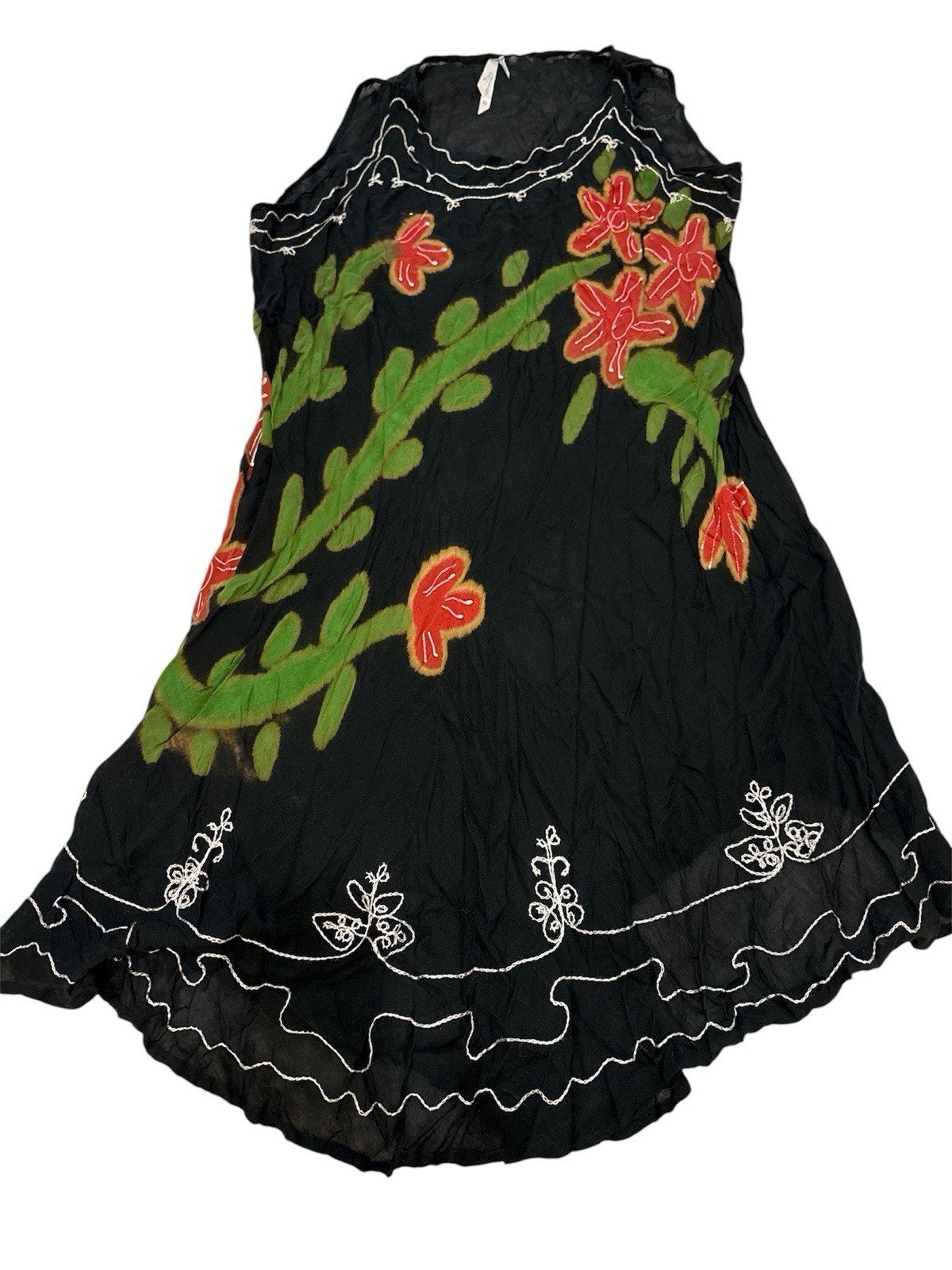 Free Size Kaftan Beach Dress Beach Cover up fits 16,18,20,22,24 Black