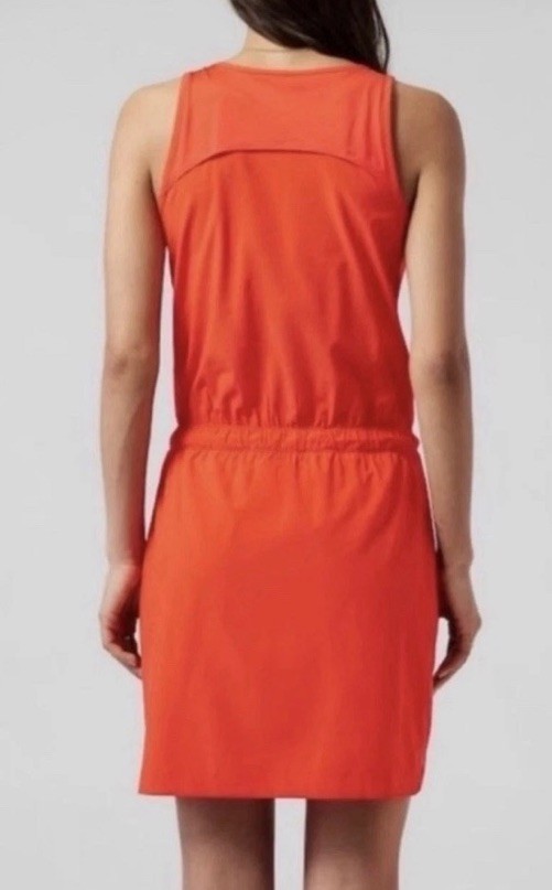 NWT $98 Athleta 14 Expedition Skort Dress In Vermillion Orange