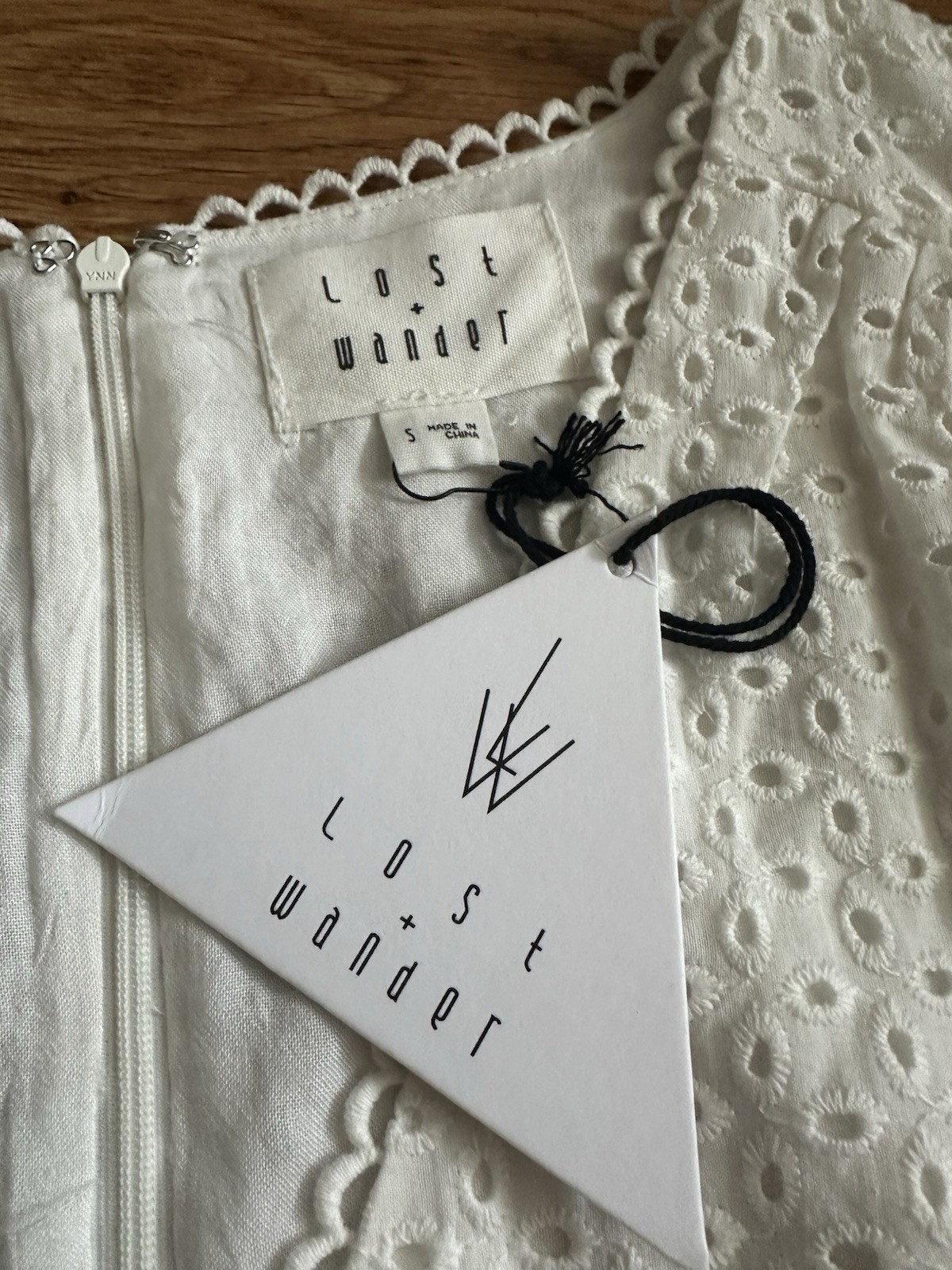 NWT Lost + Wander White Side Cut Out Dress S