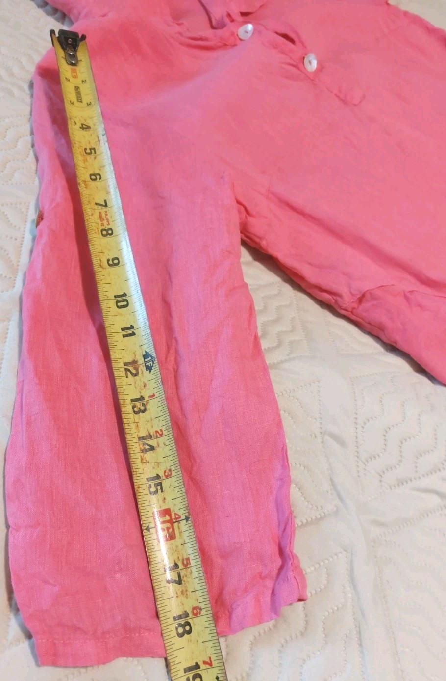 Match Point Tunic Top Mini Dress Small Wide 100% Linen Coastal Whimsical Boho