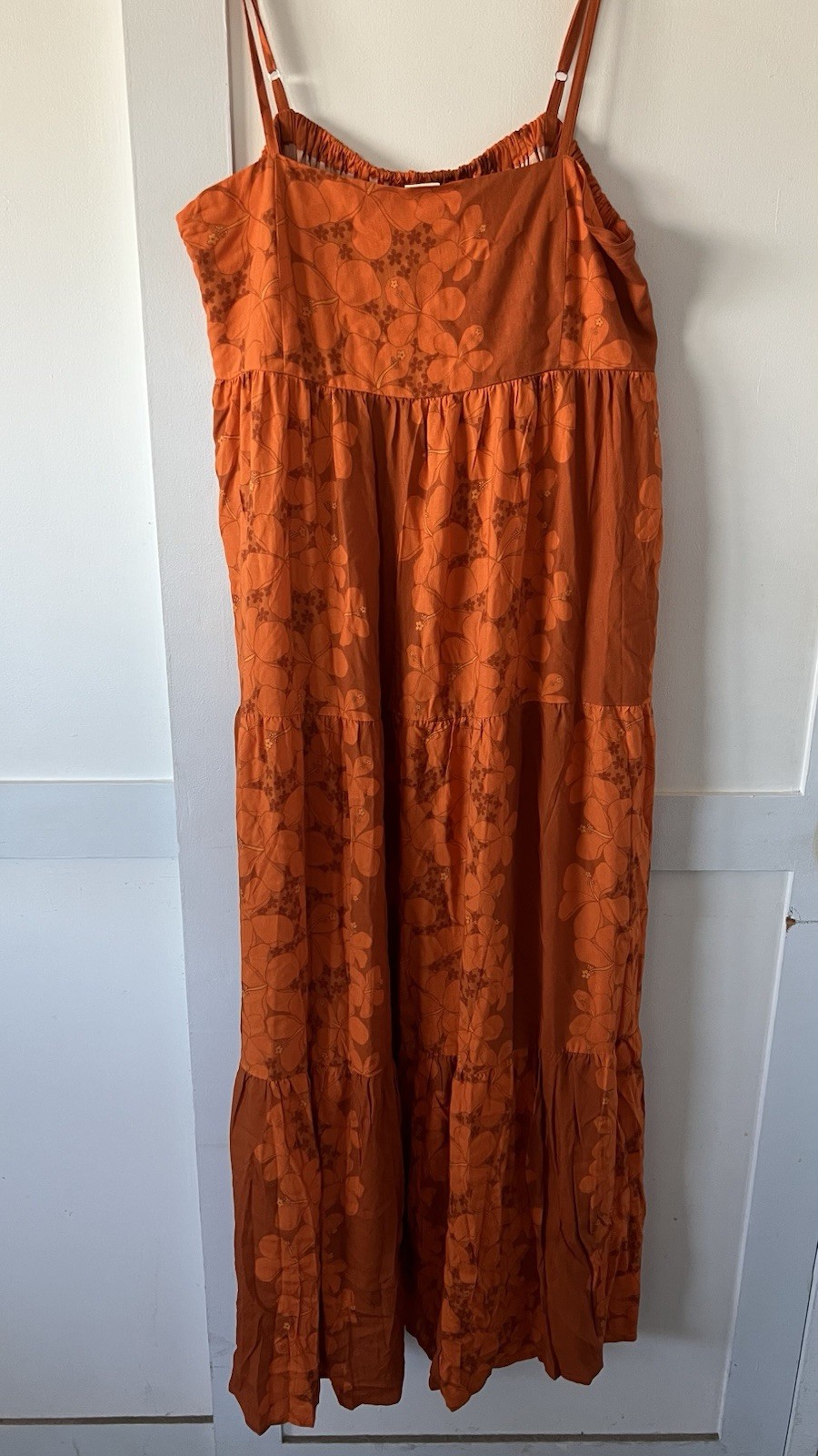 Eternal Summer Hawaii Women’s 2XL Wild Hibiscus Dress Rell Maxi