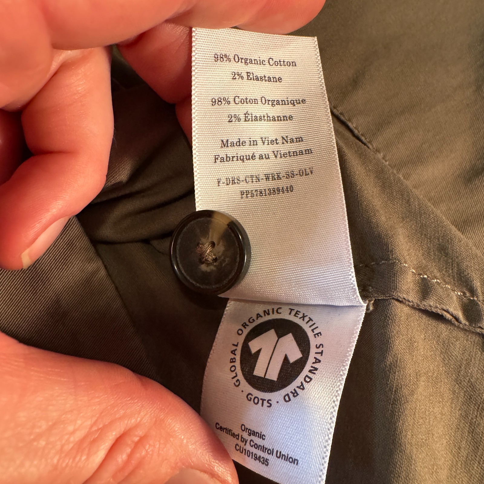 EVERLANE 2026 Easy Workwear Dress Olive Green Oversized Women’s Size Small
