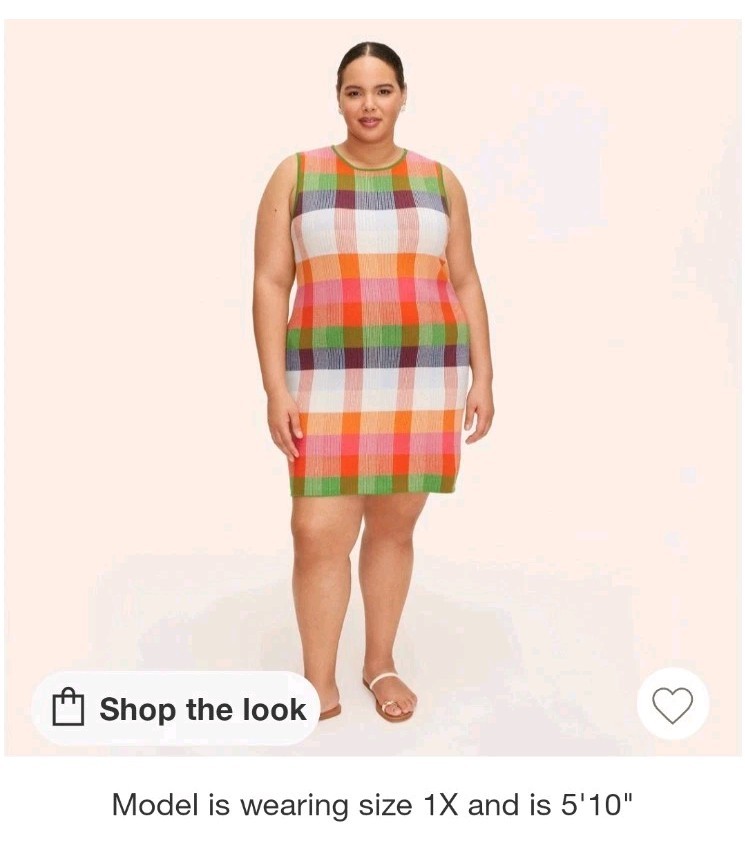 XXL Plaid Mini Sweater Dress kate spade new york Target Red/Pink/Green Blue