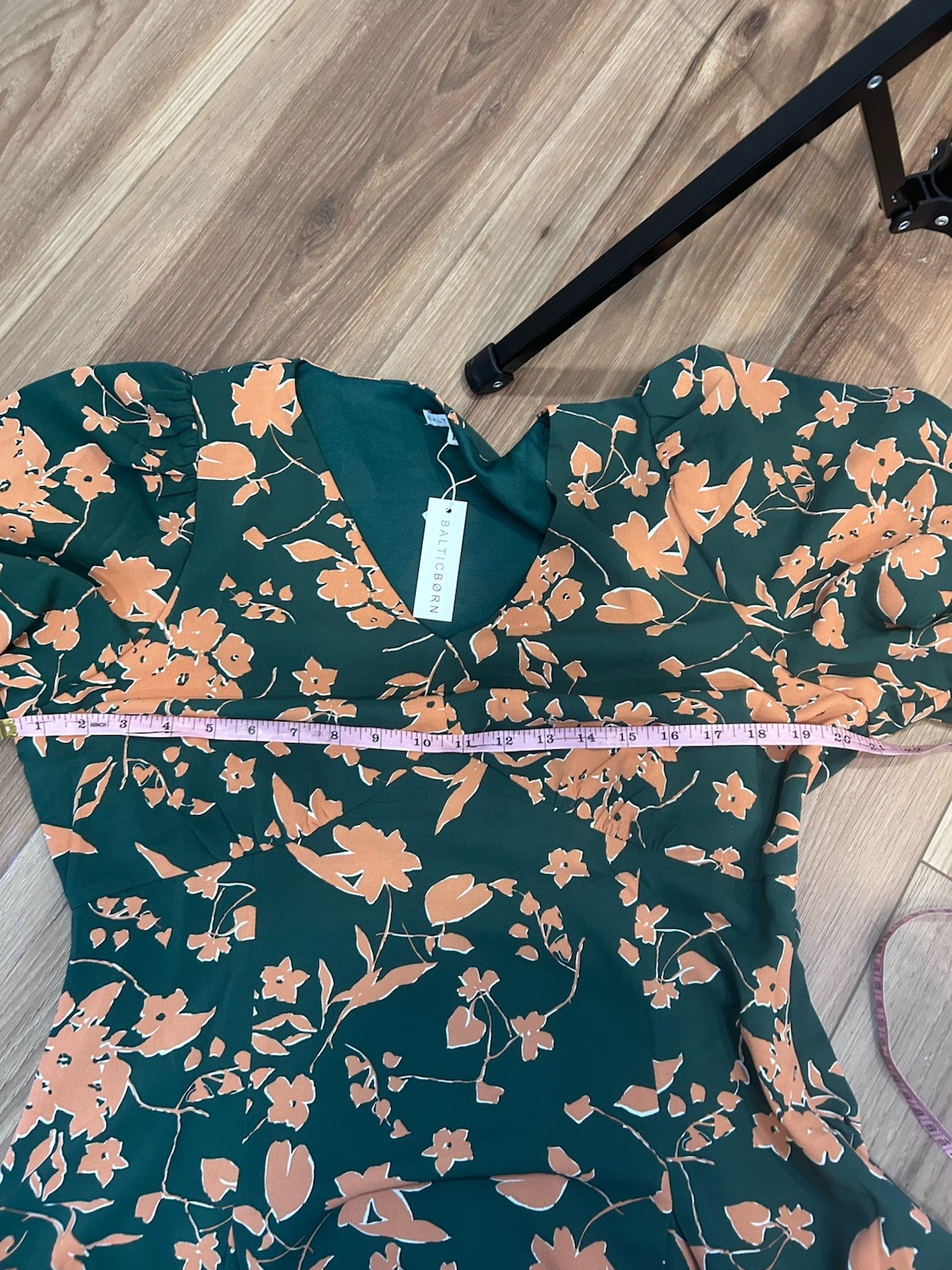 NWT baltic born green floral Adele midi dress size XL wedding cottagecore