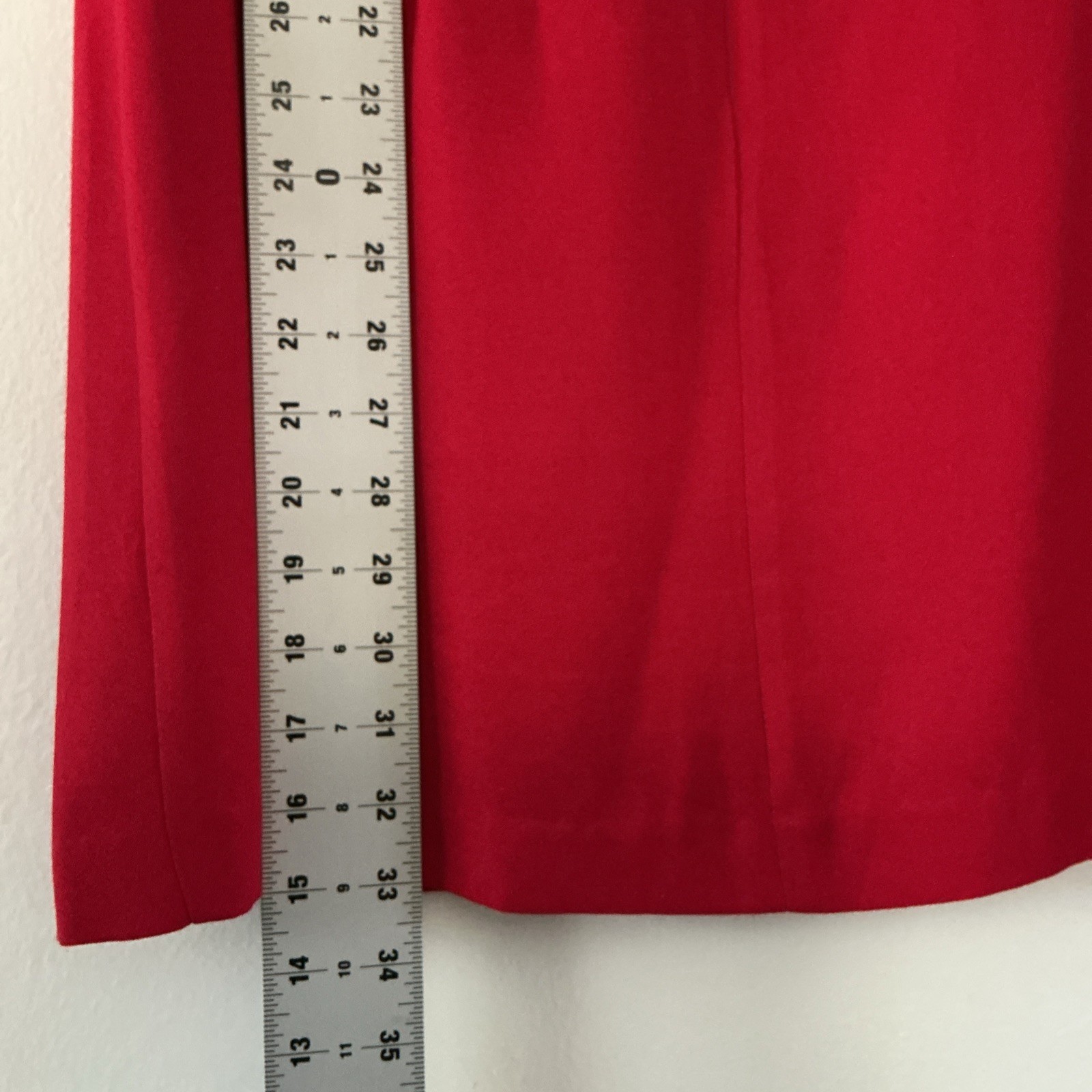 Vintage Lois Snyder Dani Max Petite 14P Sleeveless Dress Red Sheath 90s Y2K LRD
