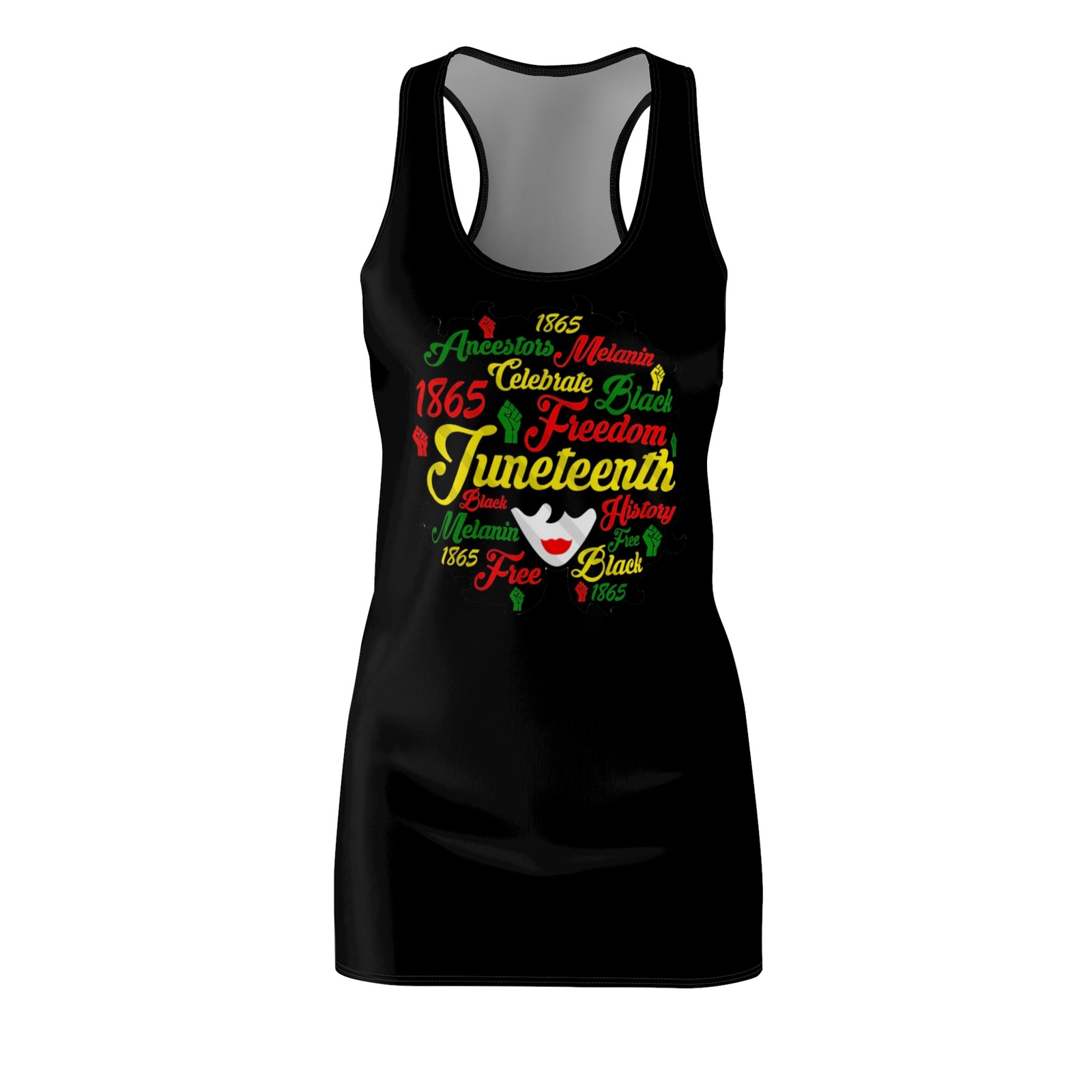 Juneteenth Cut & Sew Racerback Dress (AOP)