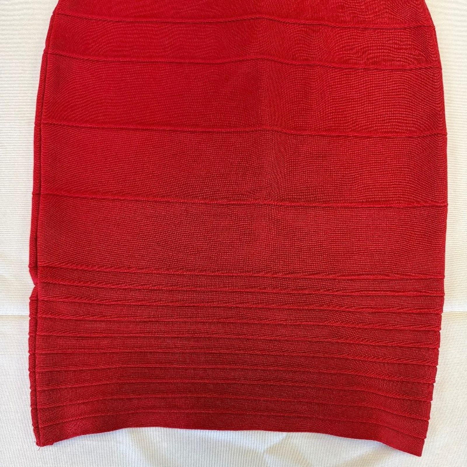 Strapless Bandage Bodycon Strapless Red Dress Size M