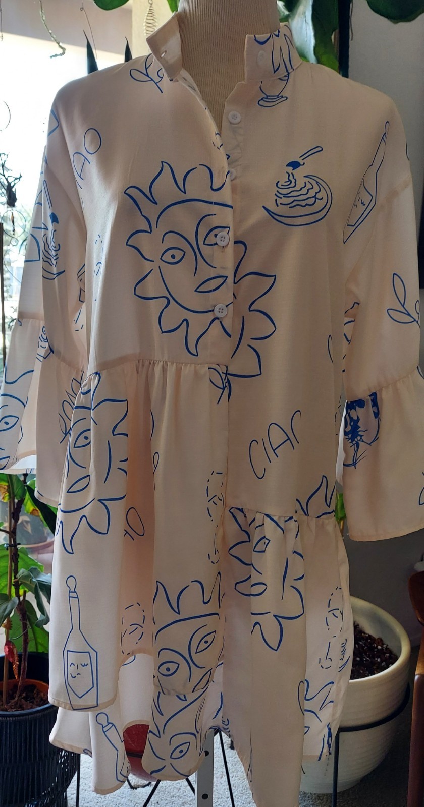 Commense Oversized Mini Dress NWT Size XS Would Fit Up To Med-Large