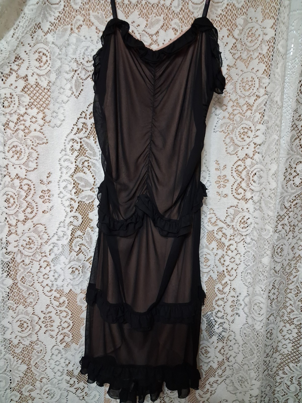 Vintage 90s Dress Black Dress By Flip. New W Tags. Strapless Size 9/10