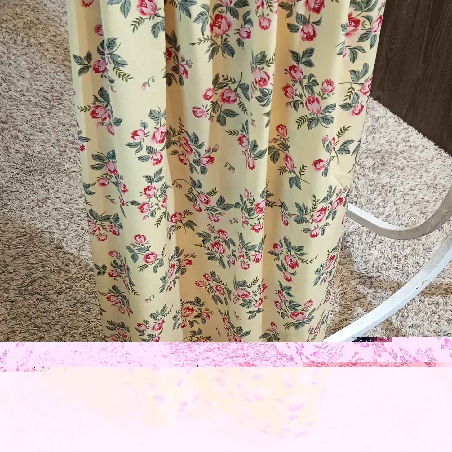 Kathi Lee Collection Women’s 8 Yellow Floral Maxi Dress Zip Belted Polyester