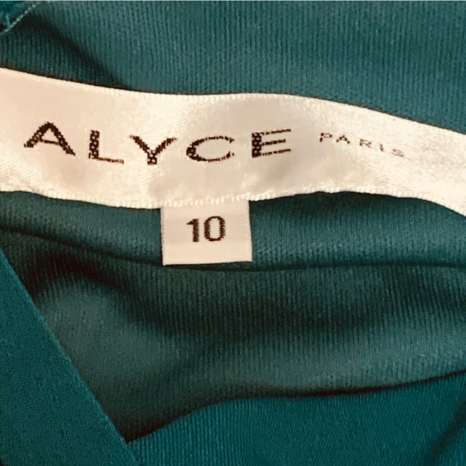 Cocktail Green Cut-Out Back Mini Dress Alyce Paris NWOT Sz 10 Party