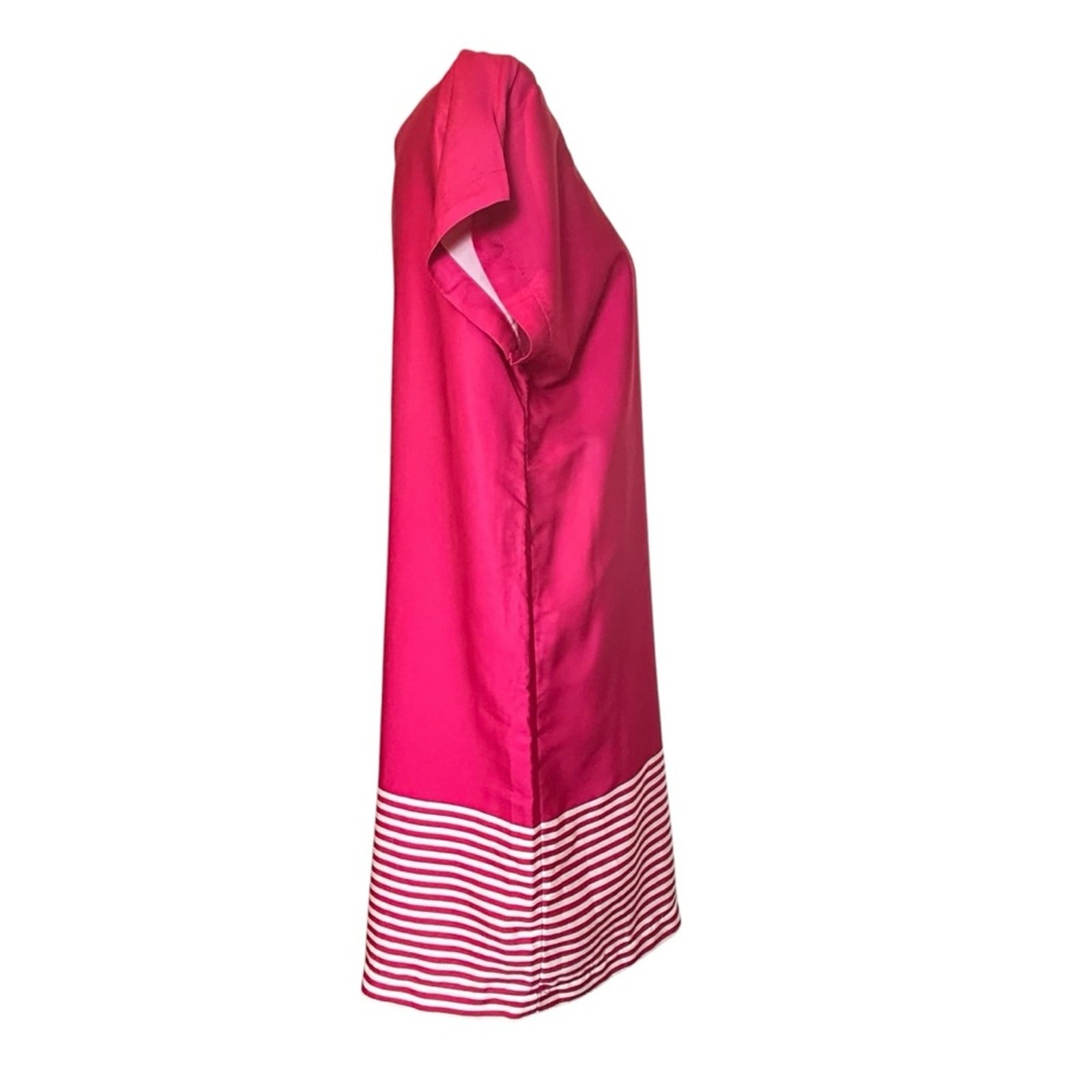 Smart Set Dress Womens Size M Watermelon Pink Silky Sheath Lined Loose Fit Cool
