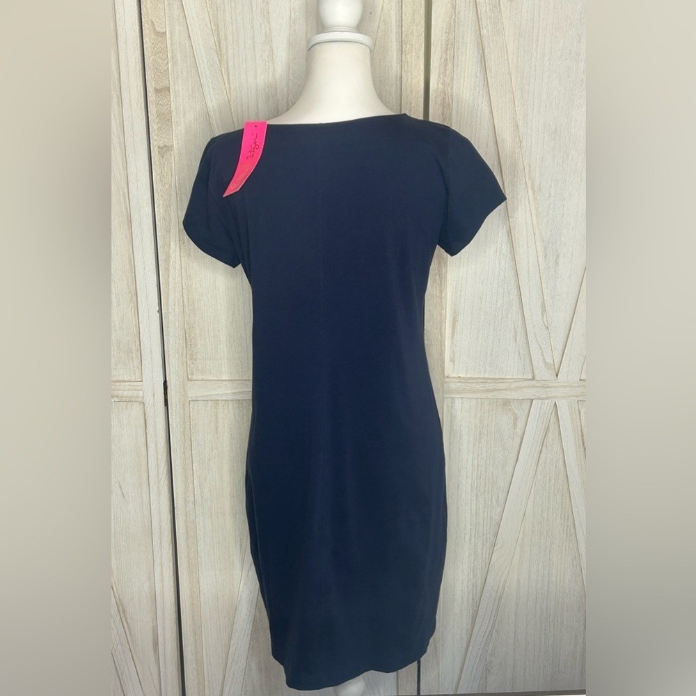 NWT Lilly Pulitzer Brewster Dress True Navy Sz M Nautical Resortwear Cruise