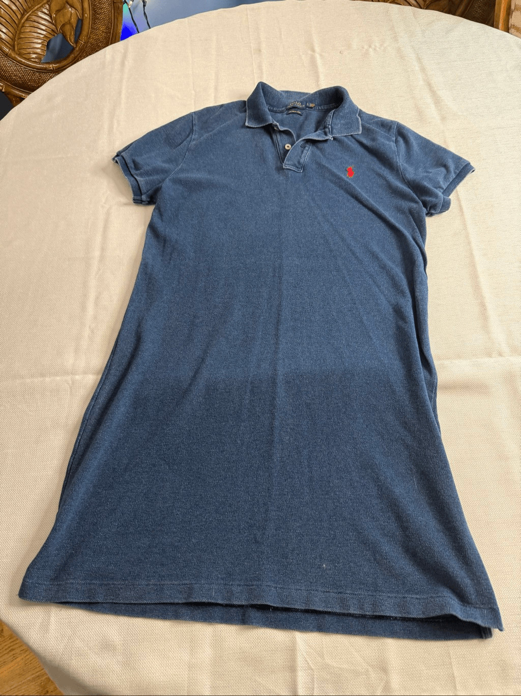 Polo Ralph Lauren Navy Blue The Mesh Mini Dress Size Large