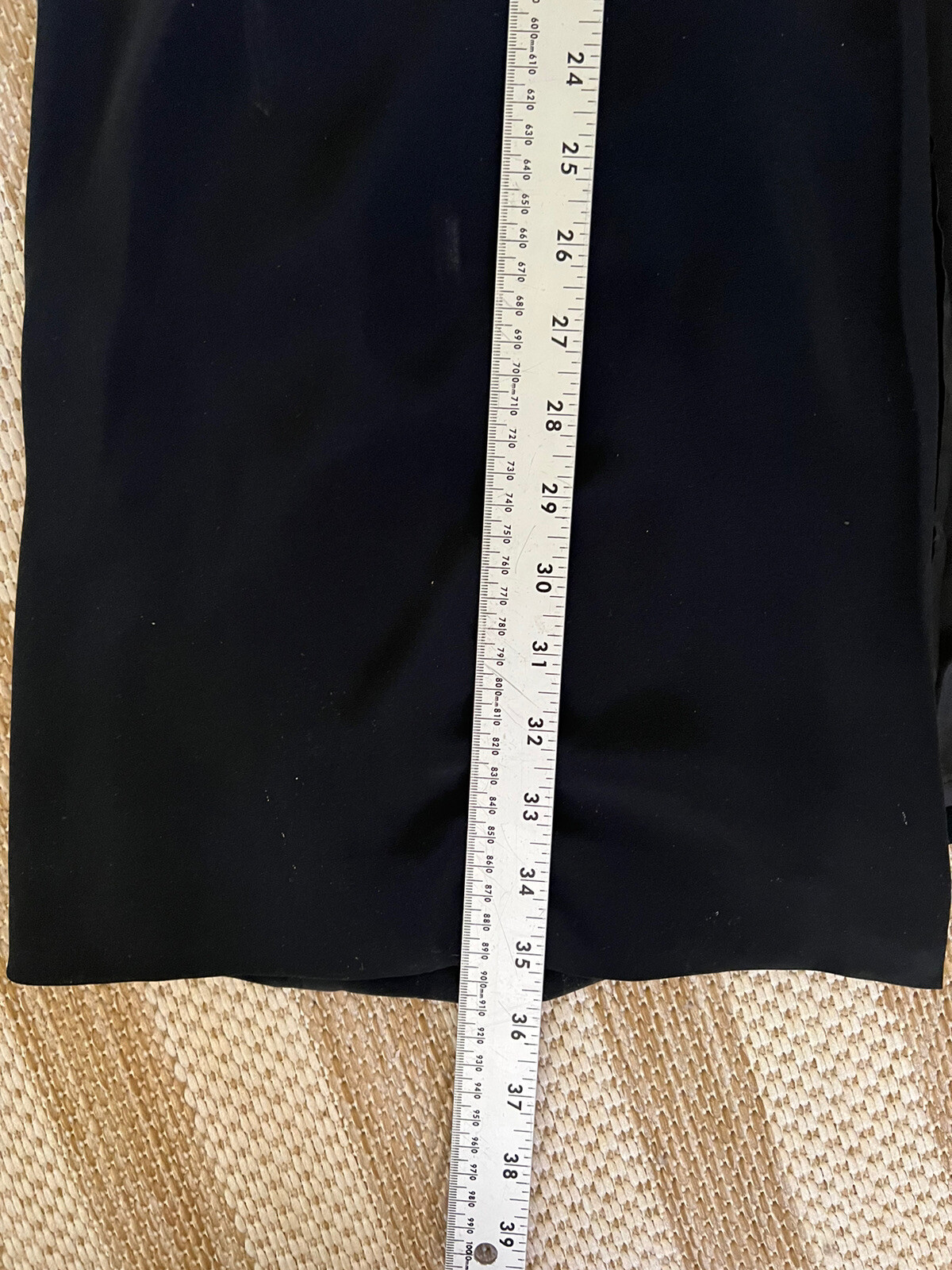 B’ZAR Vtg Blk 3 Piece.MaxiDress W/ High Front Slit/ /Trousers/ Scarf. Sz10.