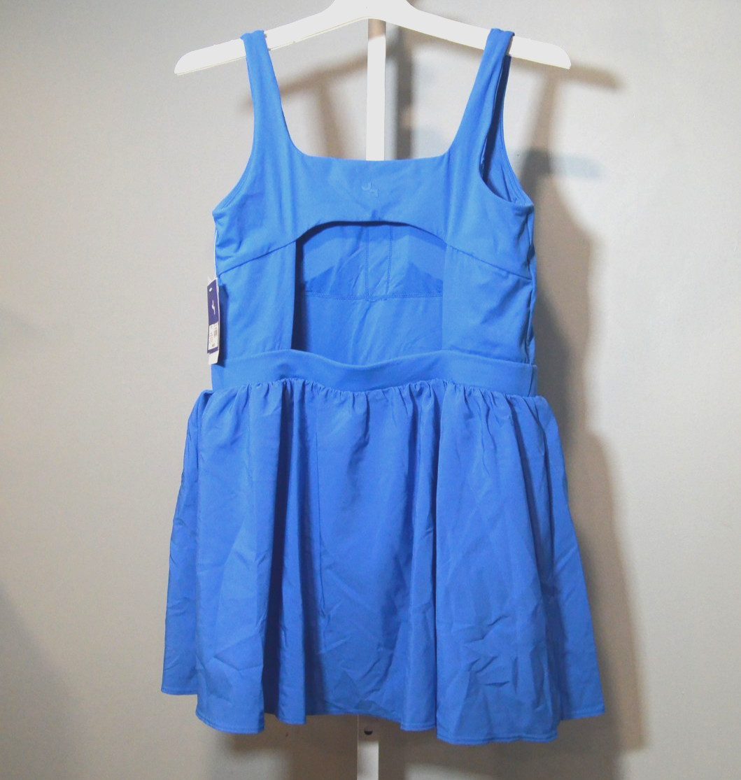 NWT JoyLab Size M Blue 1-Piece Activewear Dress w/Built-in Shorts & Pockets