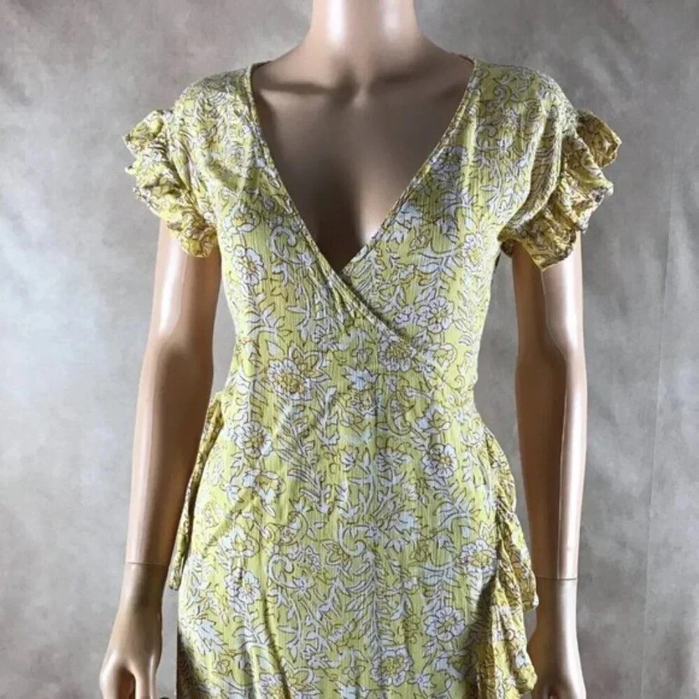 BILLABONG Floral Summer Wrap Dress SMALL