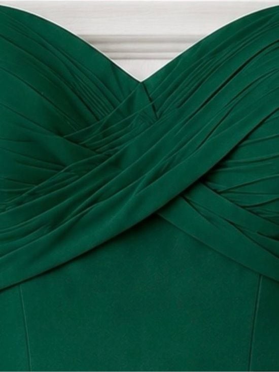 Watters & Watters Emerald Green Strapless Sweetheart Formal Dress Size 4