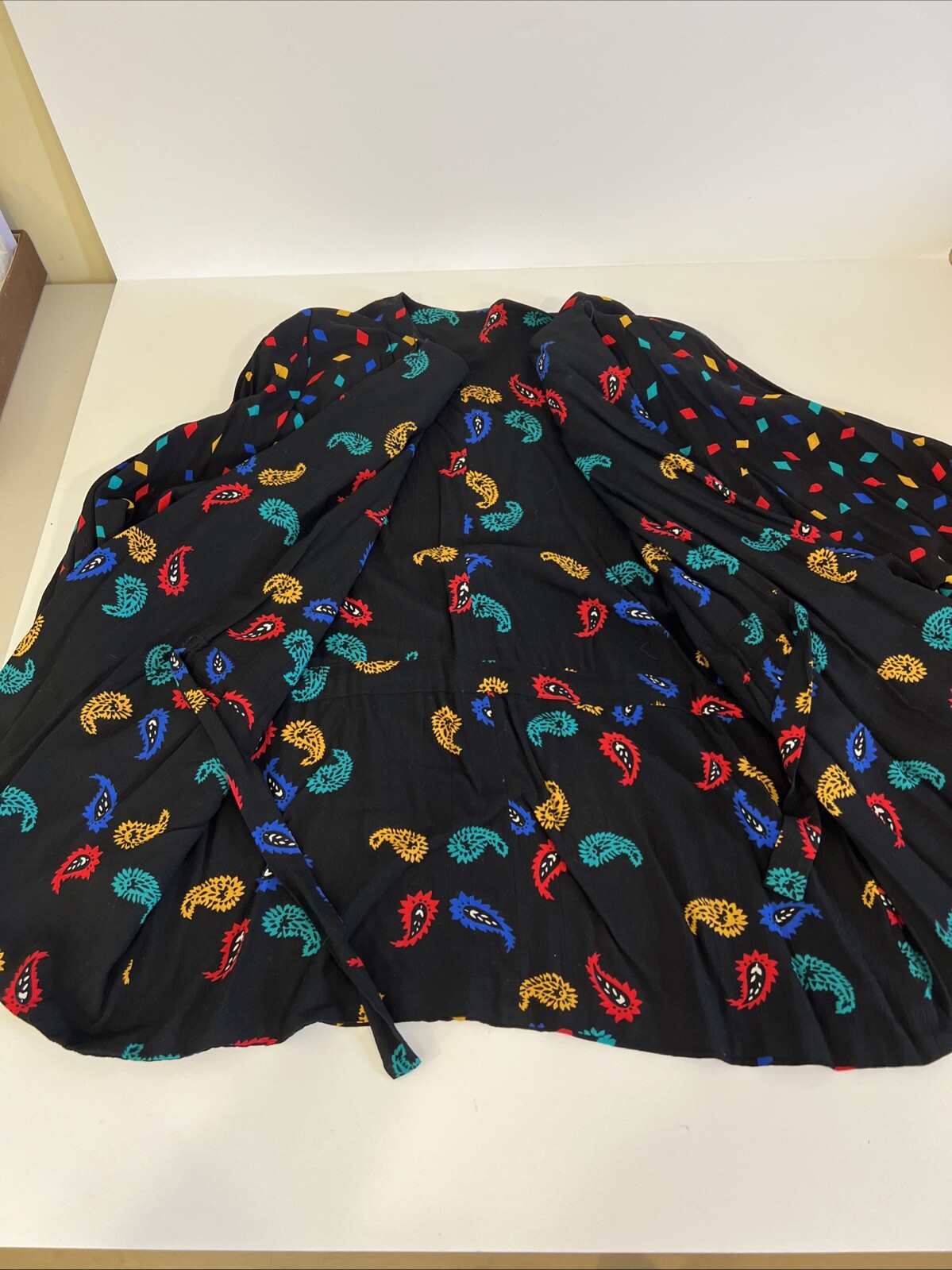 Chaus Women’s Black Crepe Pants & Long Sleeve Reversible Jacket Retro 1980 Large