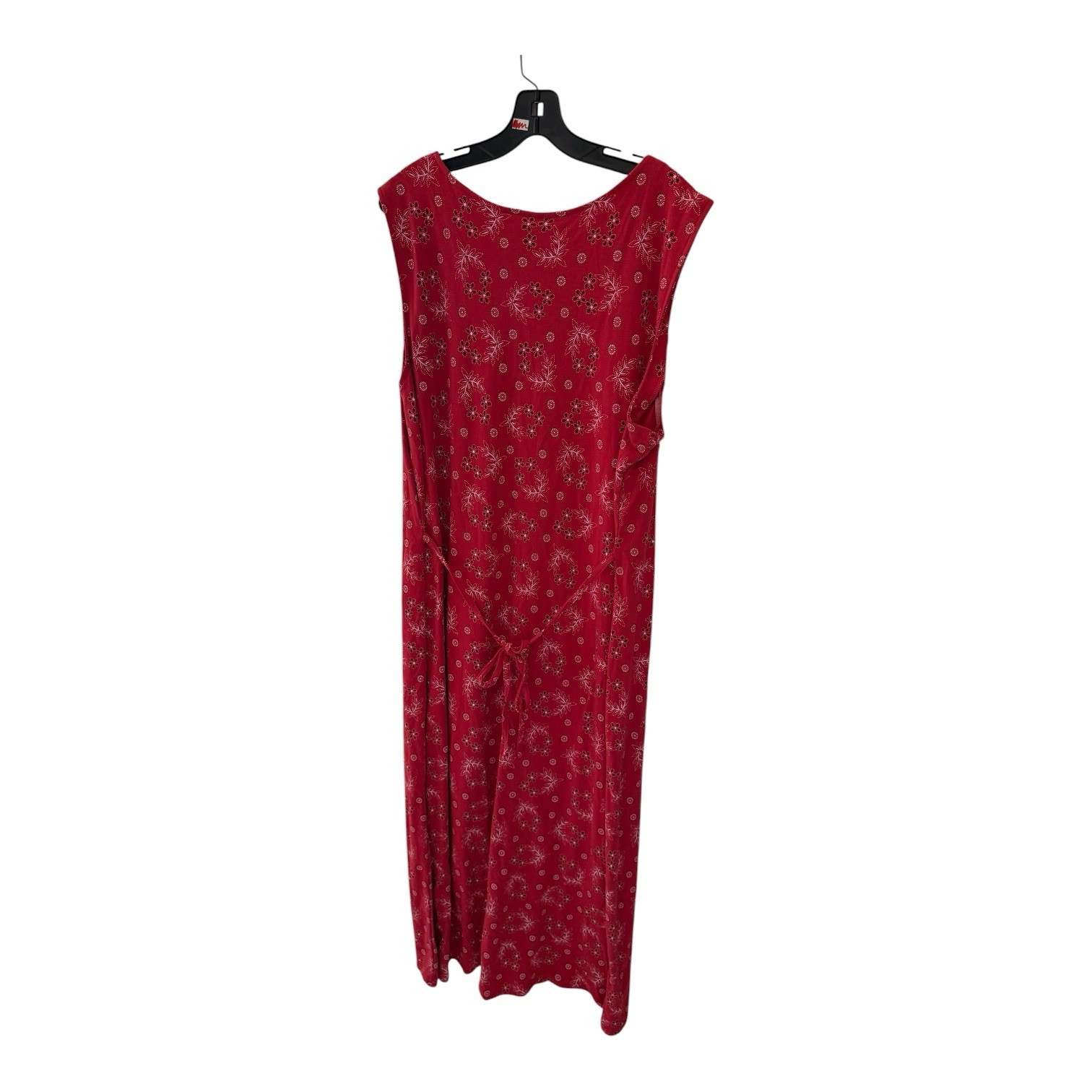 Coldwater Creek Sleeveless peasant Plus Size Long Sleeveless Red Dress 2X