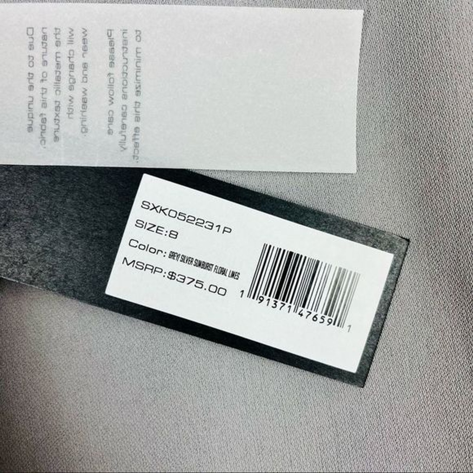 Halston Heritage grey metallic kimono sleeve mini dress pockets size 8 MSRP $375
