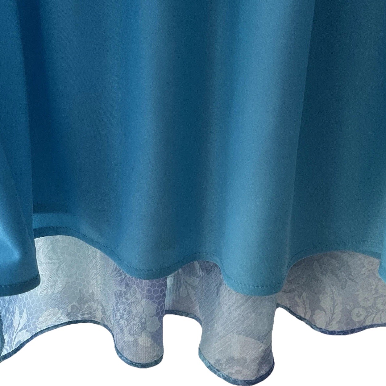 Vintage Y2K! K Studio Collection Size 10 Blue Ruffle Tiers Fairy Boho Dress