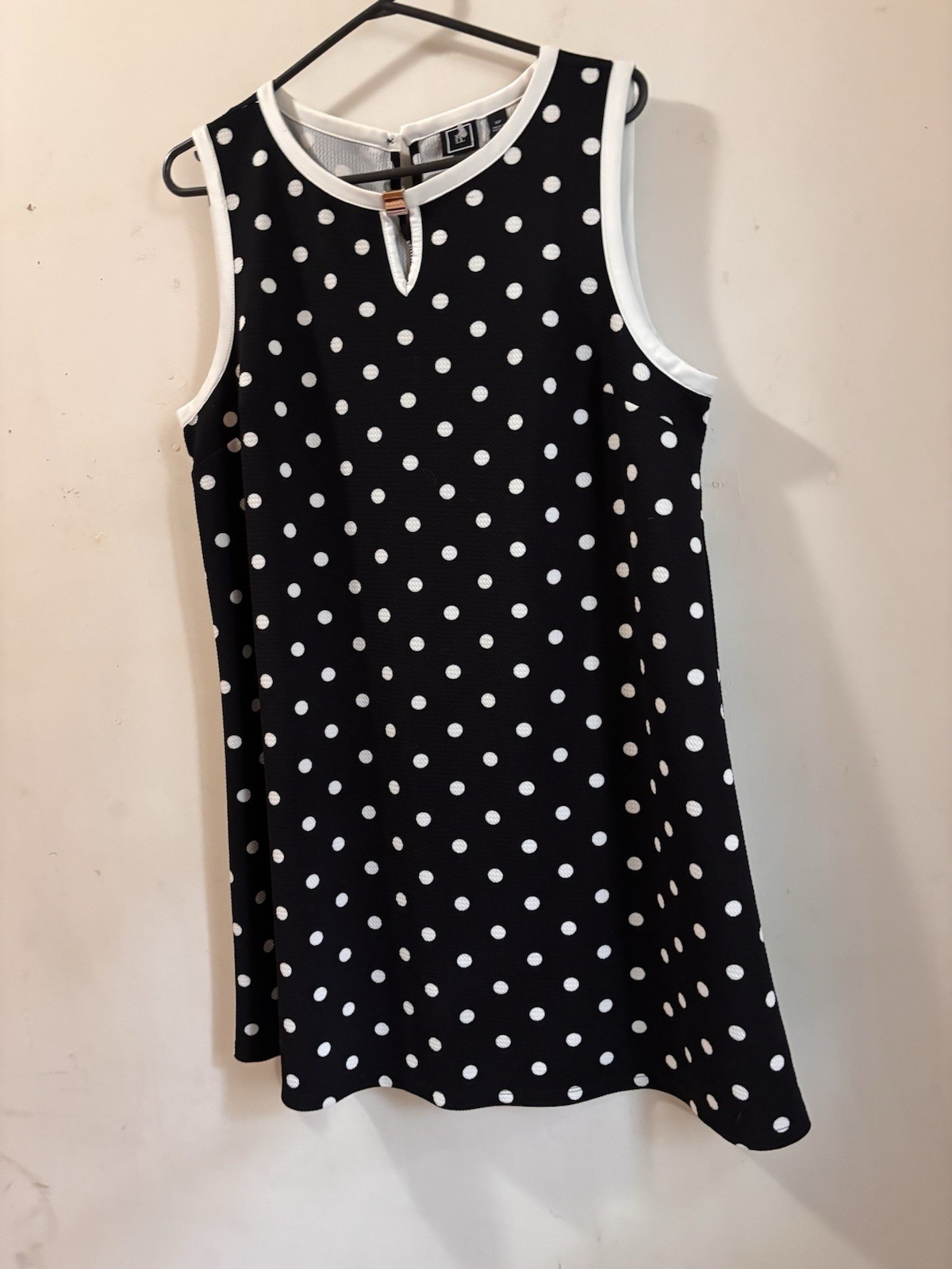 RMLL black and white polka dot mini dress with cutout size XLP