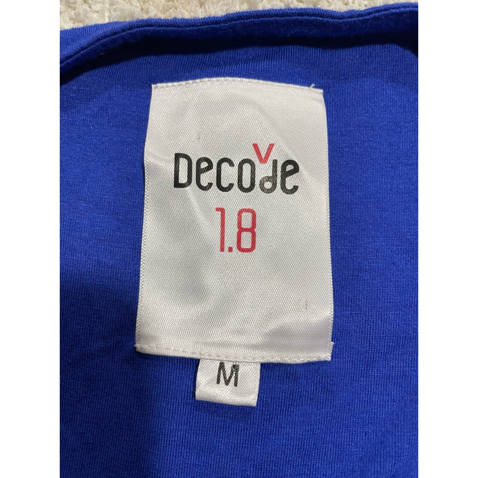 NWT Decode 1.8 Medium Sleeveless Colorblock Cocktail Dress Blue 180632D 80178